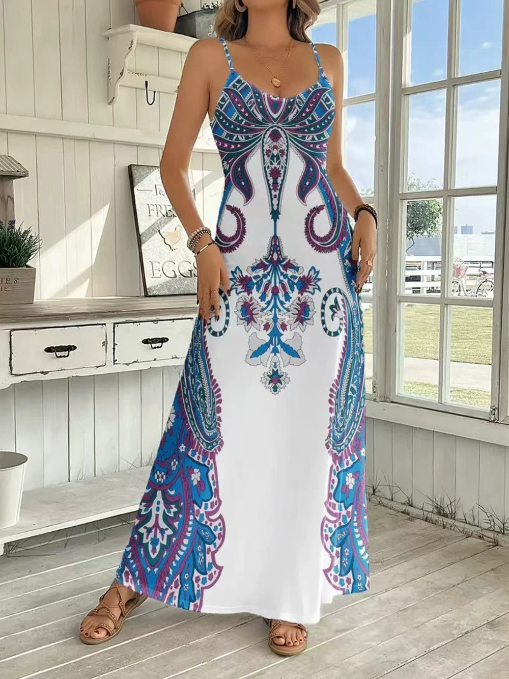 Forever 21 Print Sleeveless Dress